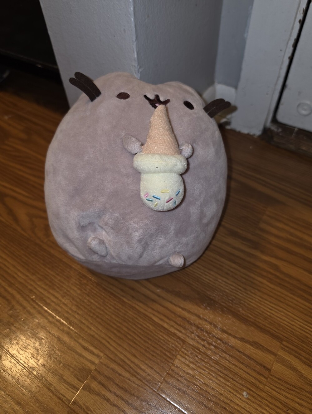 Pusheen Plush Ice Cream Cat Stuffed Toy - Pink